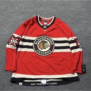 Chicago Blackhawks NHL Winter Classic Fanatics Premium Hockey Jersey Size 56 2XL